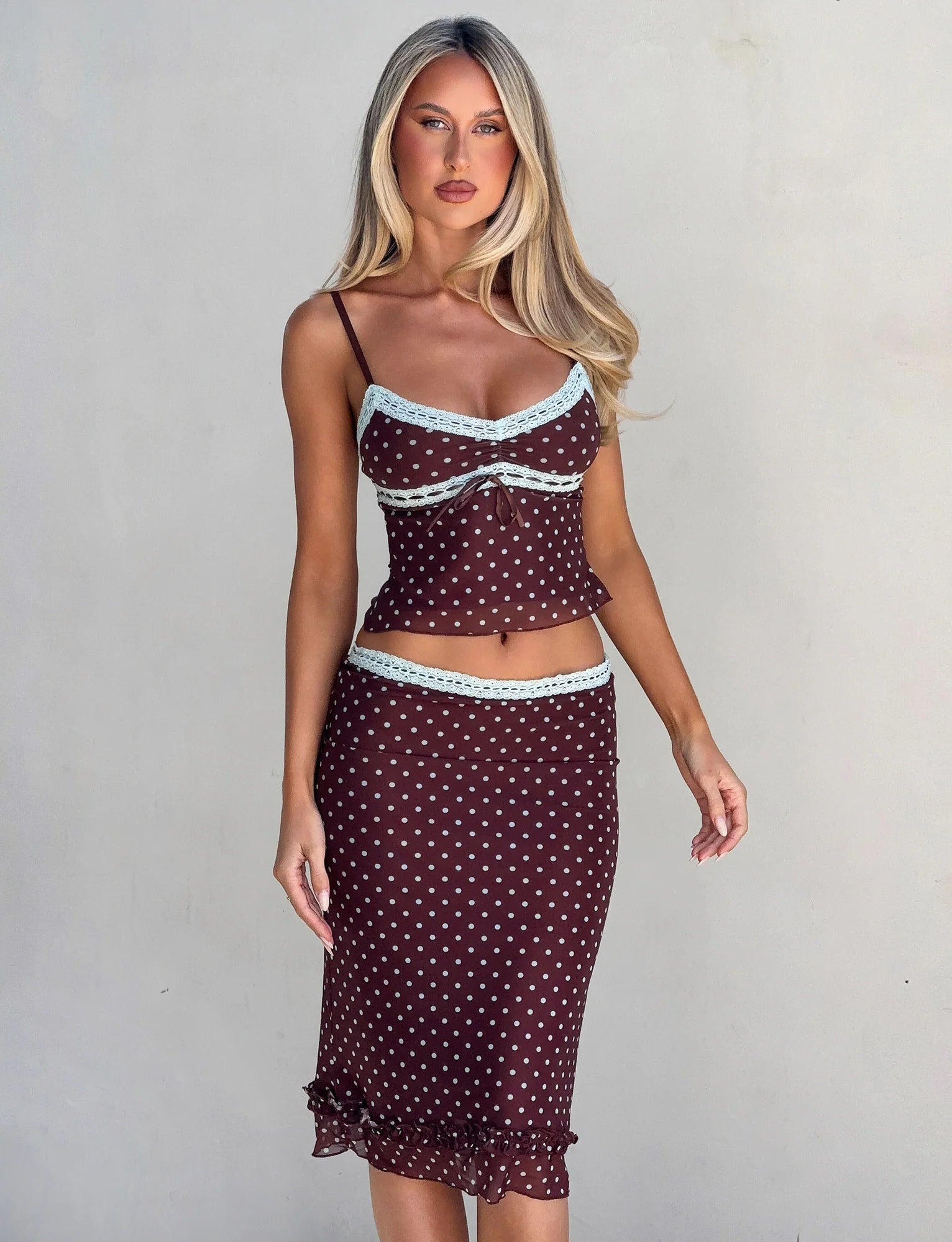 AMARA MIDI SKIRT POLKA DOT