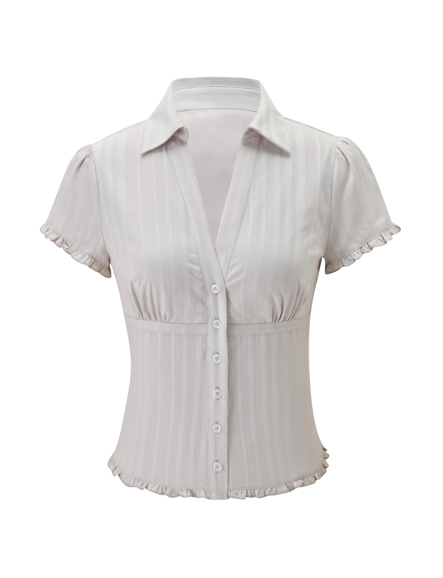 VALERIE SHORT SLEEVE SHIRT GREY