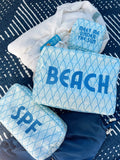 KenzKustomz Blue Palms Large Bag SPF