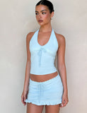 MELLIE HALTER TOP BLUE BABY BLUE