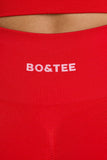 Define Luxe High Waist Leggings in Red