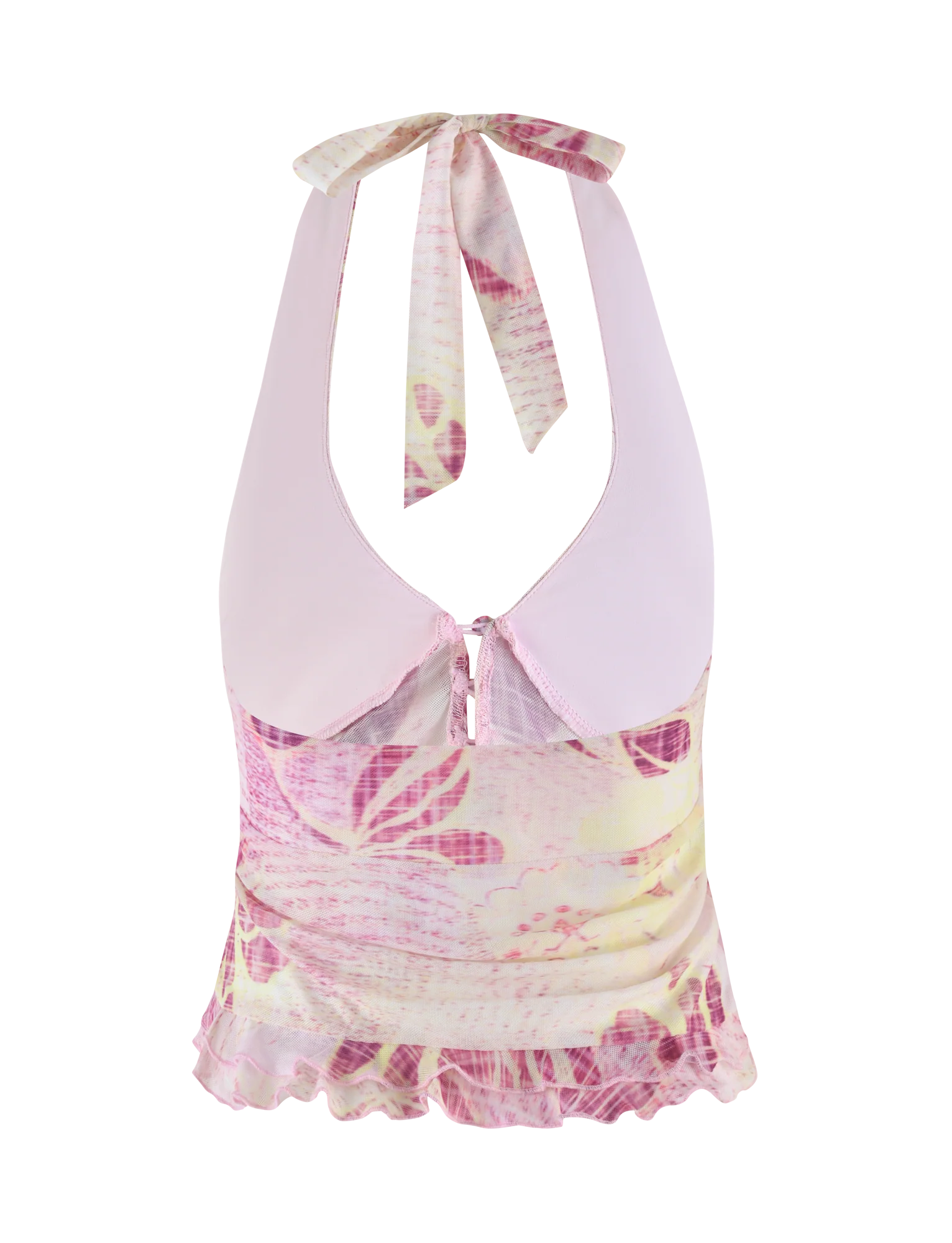 DALILA TOP GRUNGE FLORAL MAGENTA