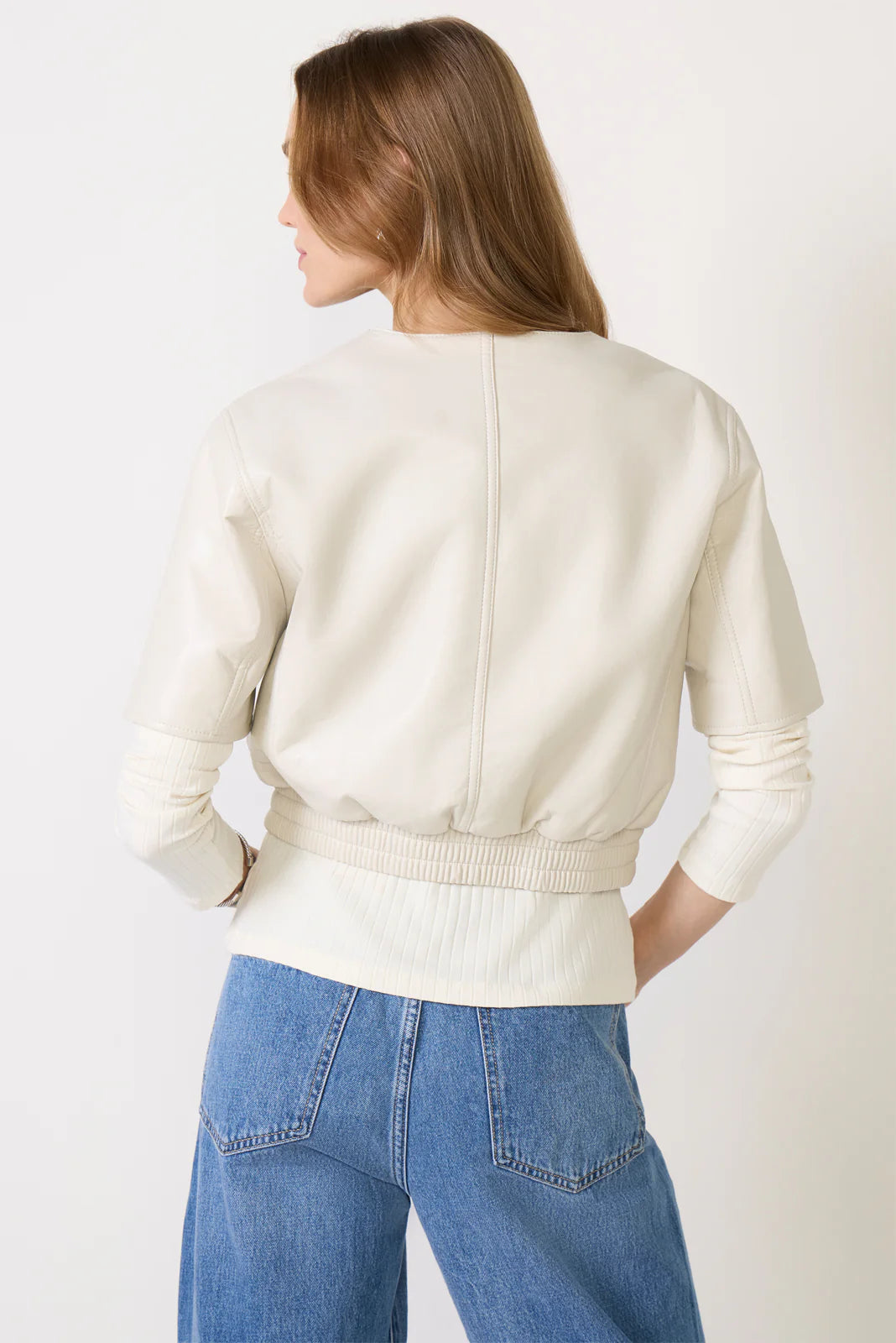 Billie Leather Bomber