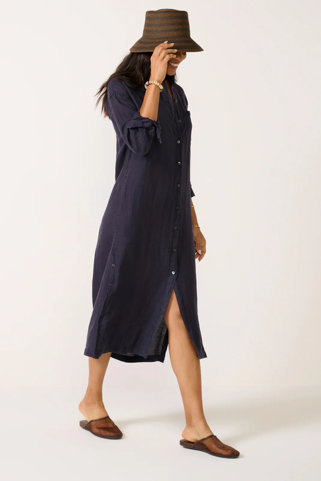 Kerry Linen Shirt Dress