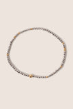 Hope Unwritten Silver Faceted Hematite 2mm Bead Bracelet