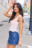 Persephone Pink Lace Trim Tank