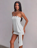 RAVENNA MINI DRESS COOL SLATE