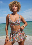 Rio Swim Skirt Earth Swirls