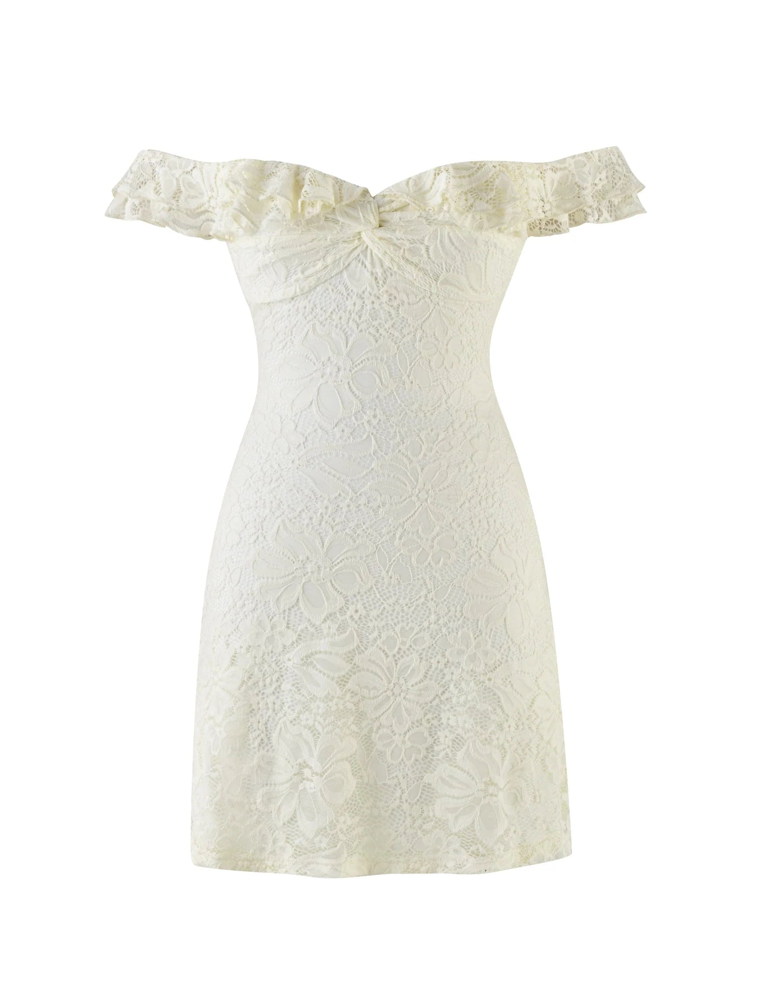 DENALI LACE MINI DRESS CREAM LACE