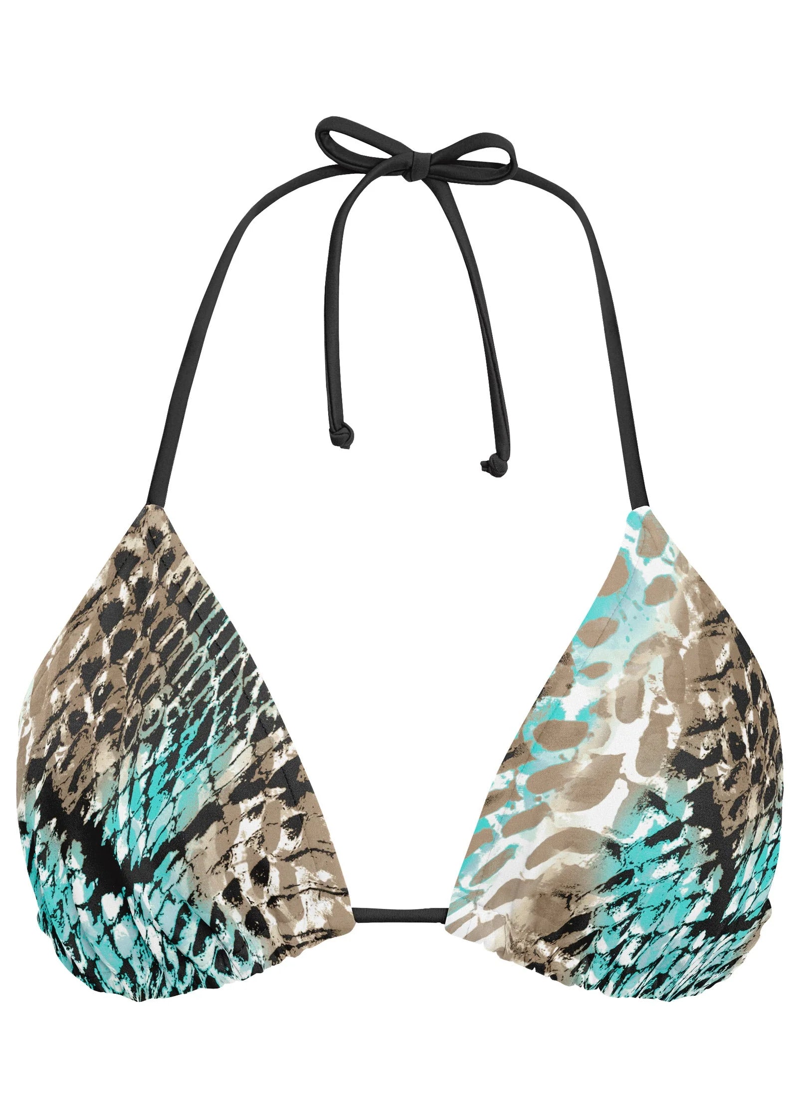 Bahamas Triangle Bikini Top Sahara Snake