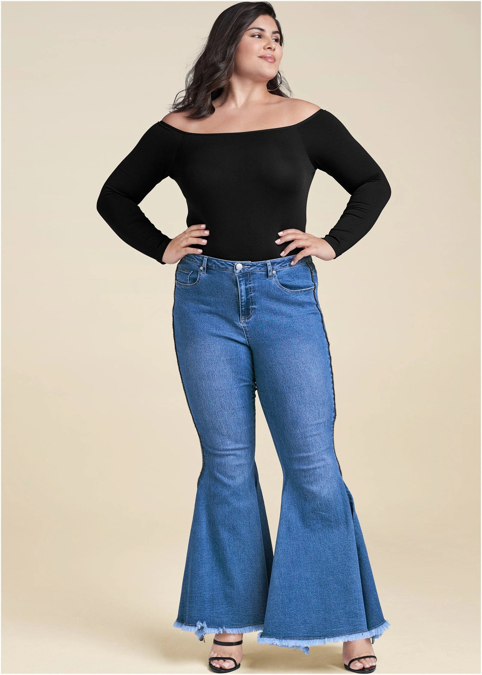Extreme Flare Jeans Medium Wash