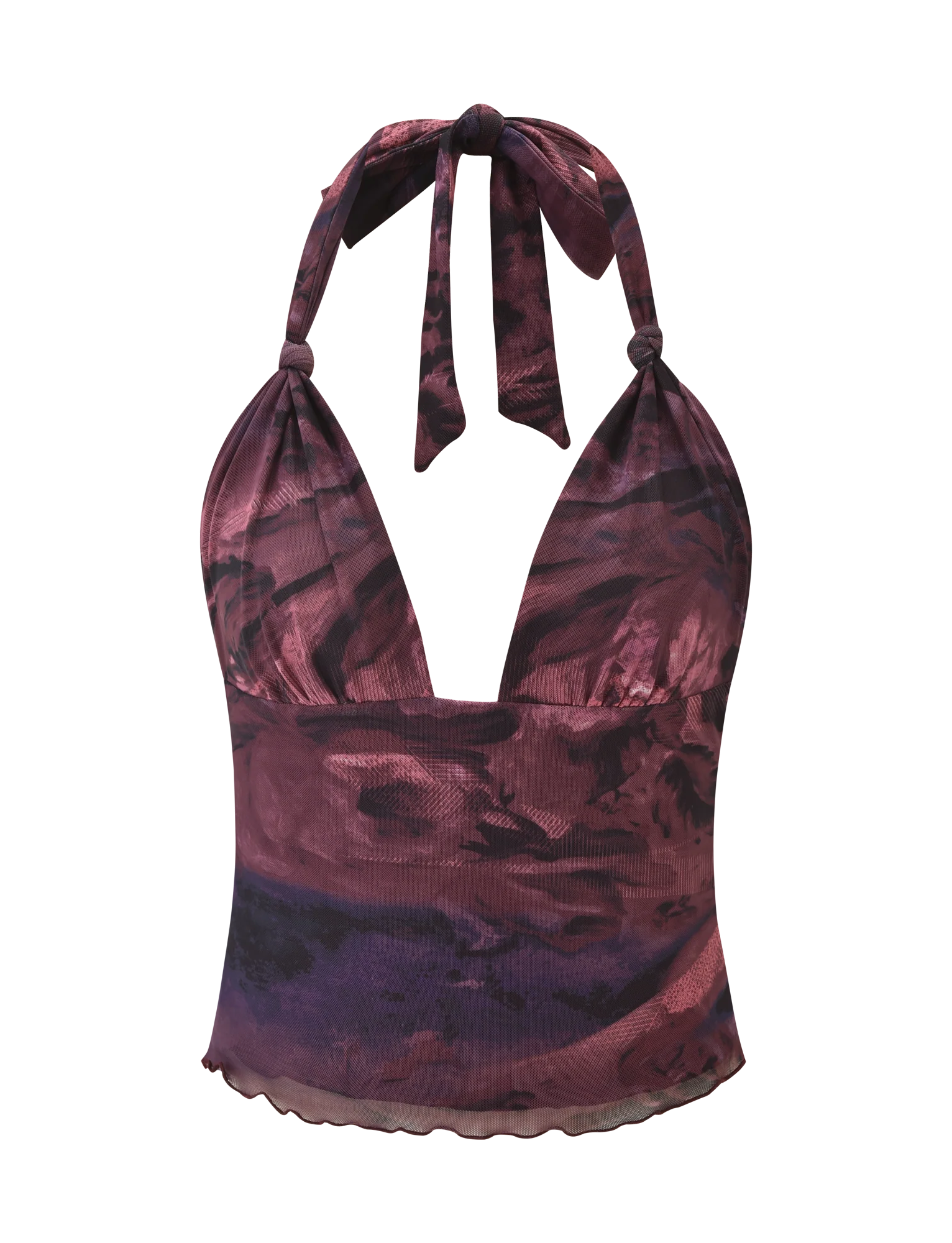 FRIEDA TOP BURGANDY ROMANTICA