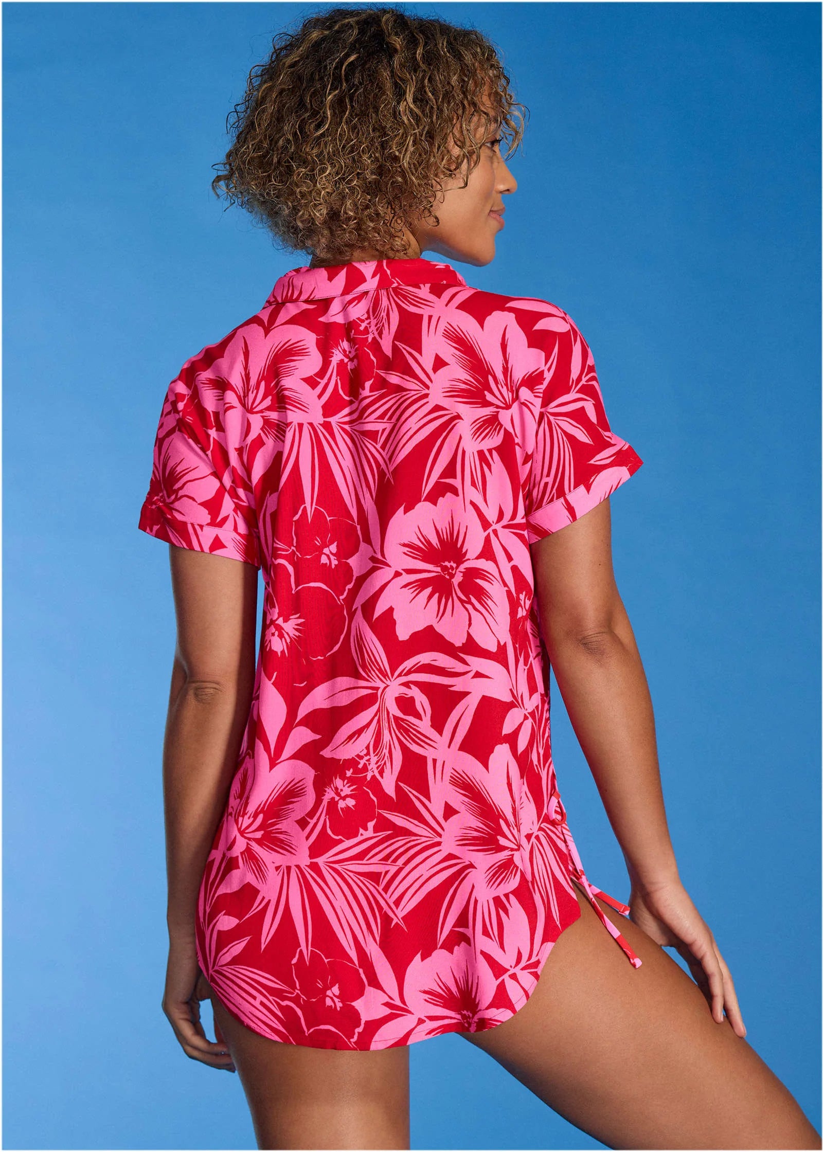 Beach Button Down Shirt Hot Paradise