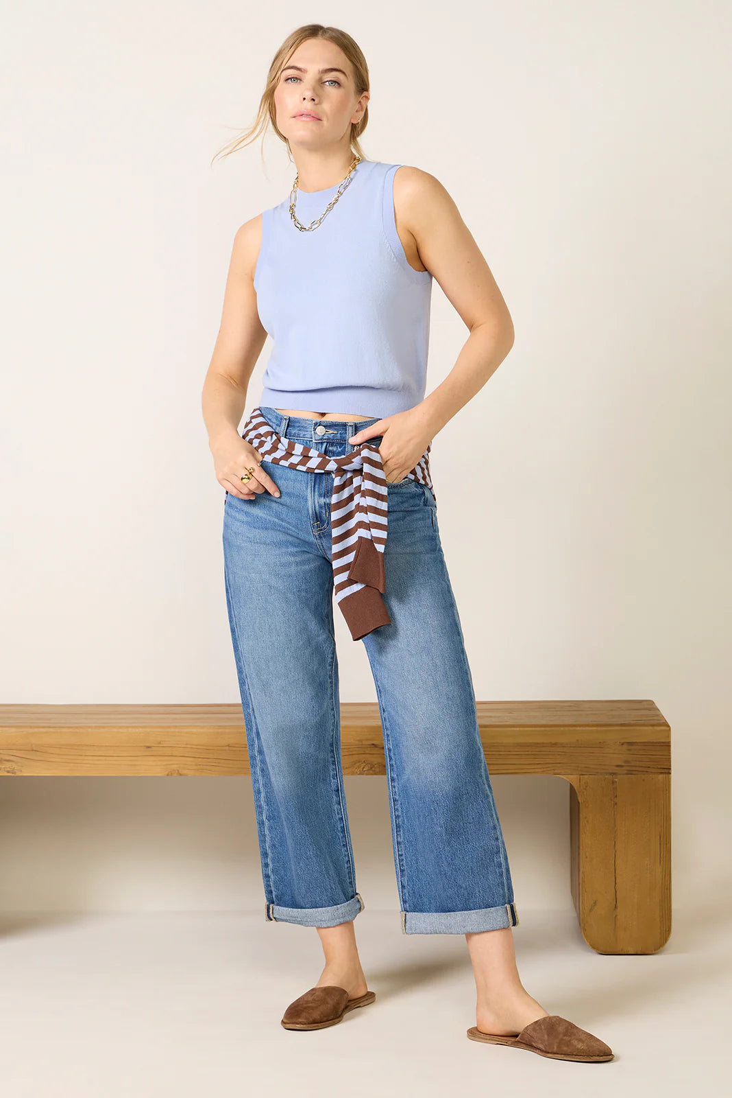 Talia Sweater Shell Tank