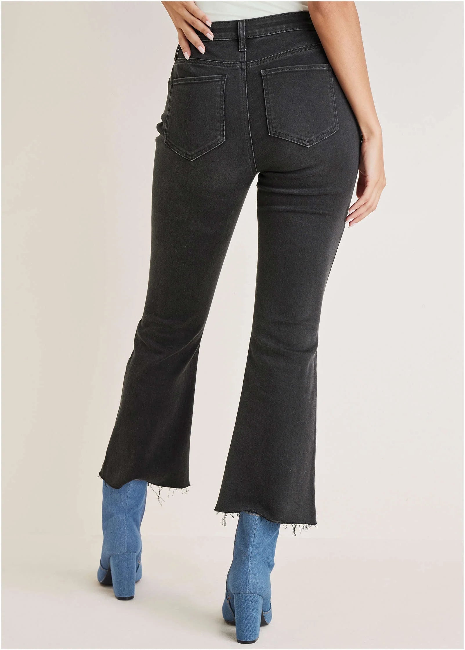 Brigitte Kick Flare Jeans Black Wash