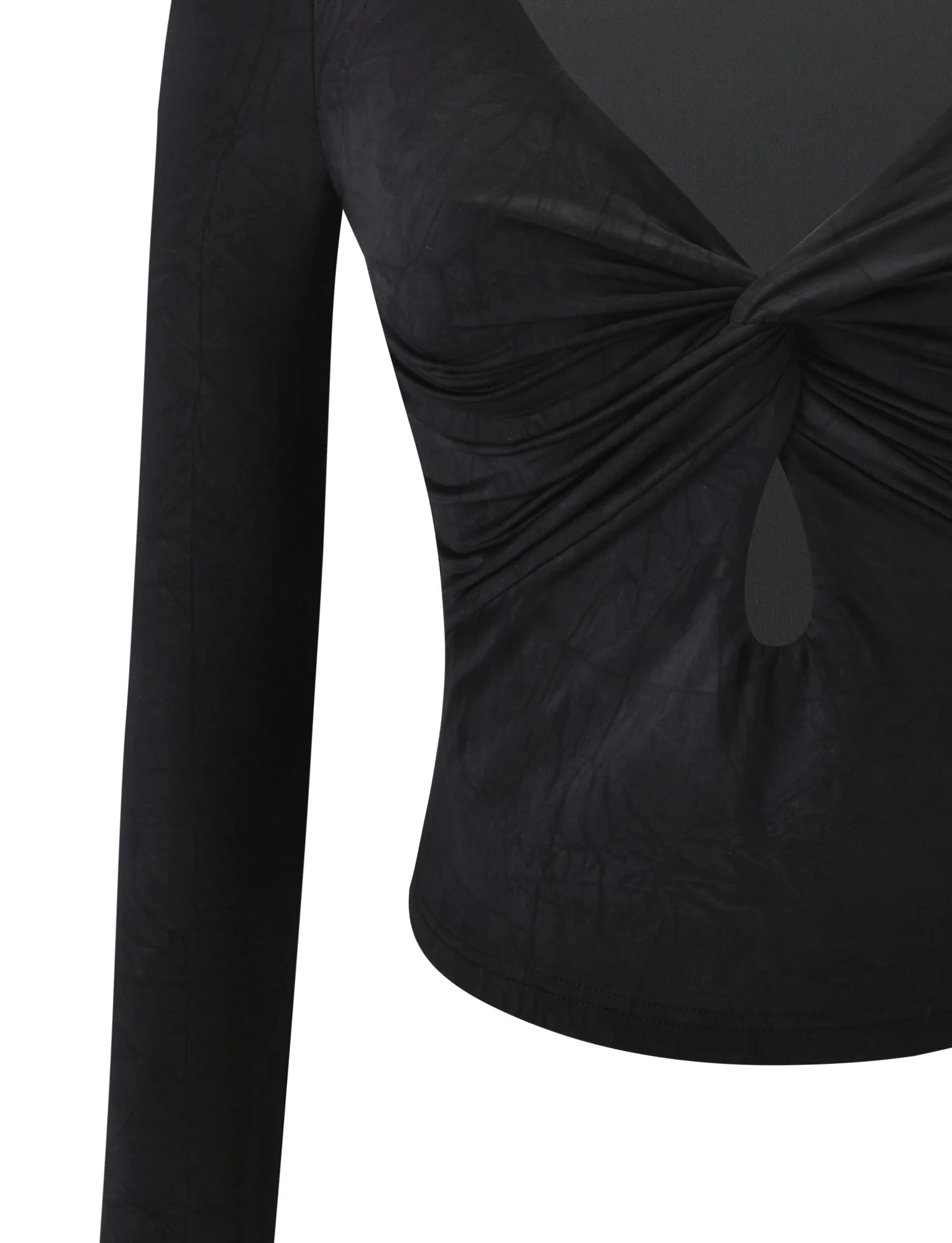 SAFFIRA LONG SLEEVE TOP BLACK