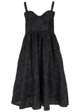 Paisley Eyelet Dress Jet Black