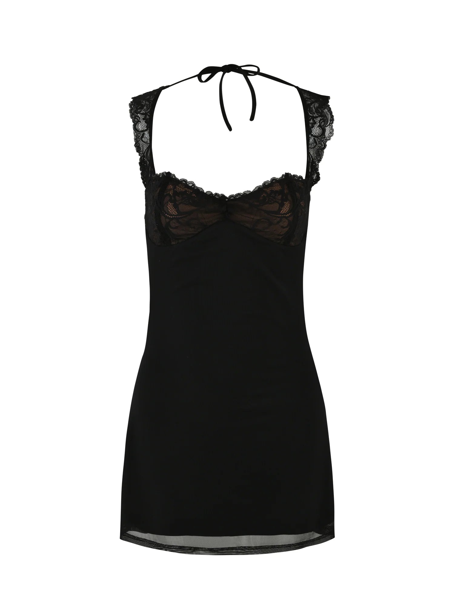 NYOMI MINI DRESS BLACK