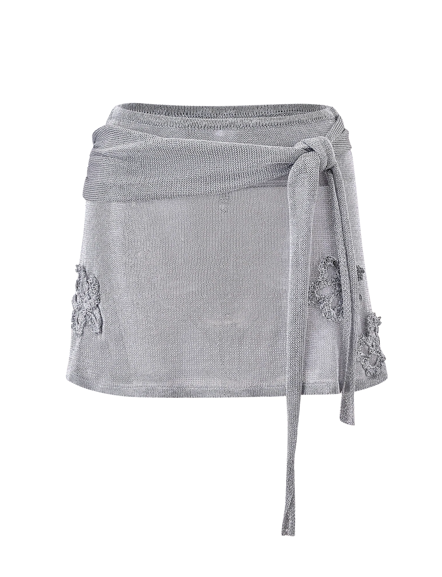 ISATANA MINI SKIRT SILVER