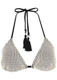 Crochet Bahamas Bikini Top Cream
