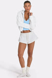 Mid Rise Shorts in Coconut