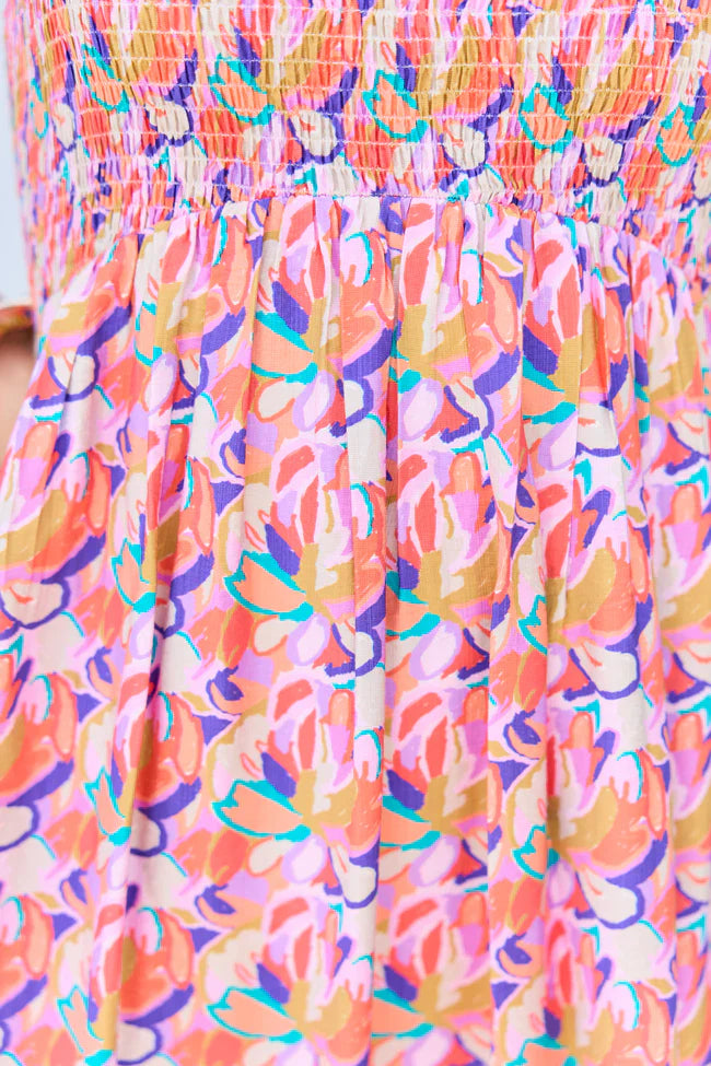 Ashley Pink Floral Maxi Dress