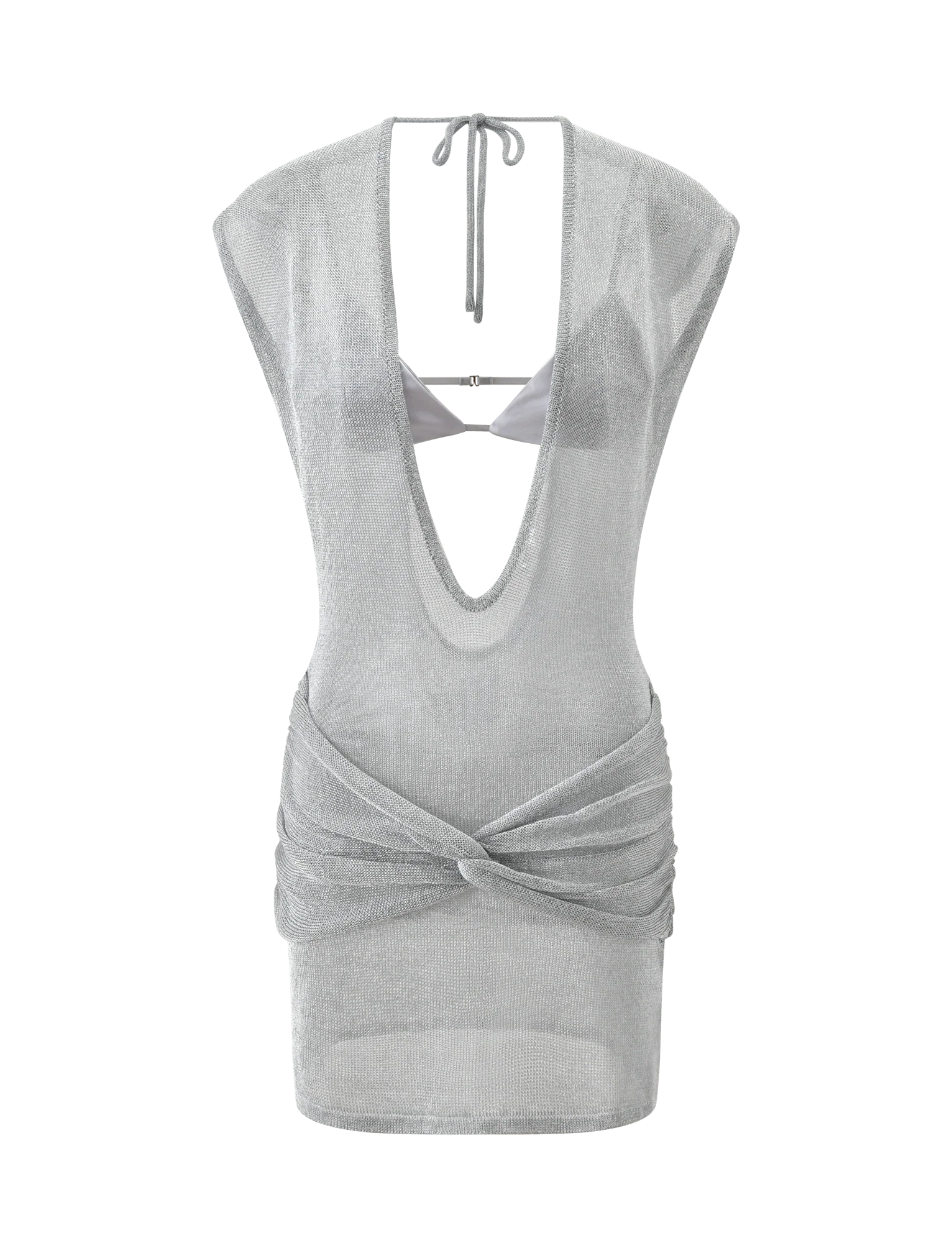 ZOSIA MINI DRESS SILVER