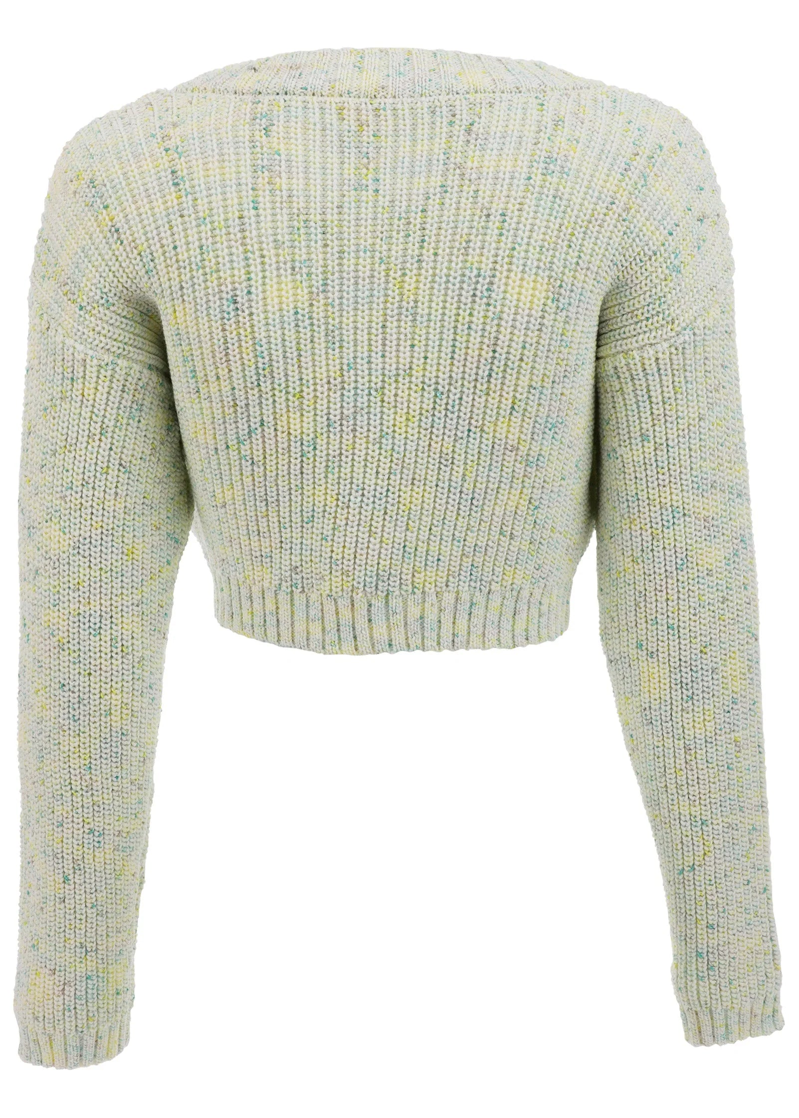 Marled Crop Cardigan Multi Color