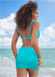 Over The Shoulder Marilyn Top Aqua Reef
