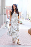 Rowan Brown Floral Maxi Dress