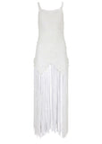Crochet Cover Up Dress White