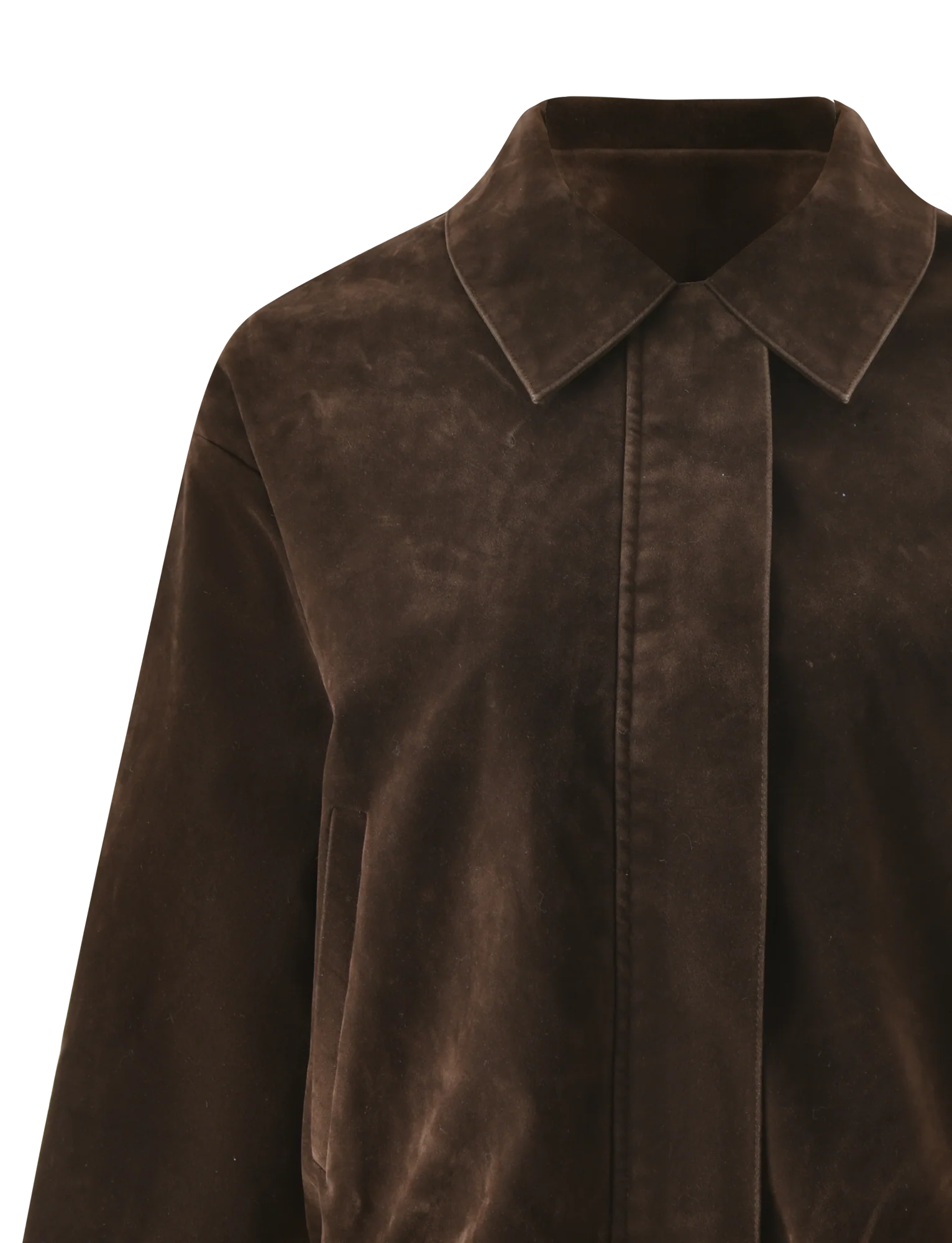 CAMELLIA BOMBER JACKET CHOCOLATE SUEDE