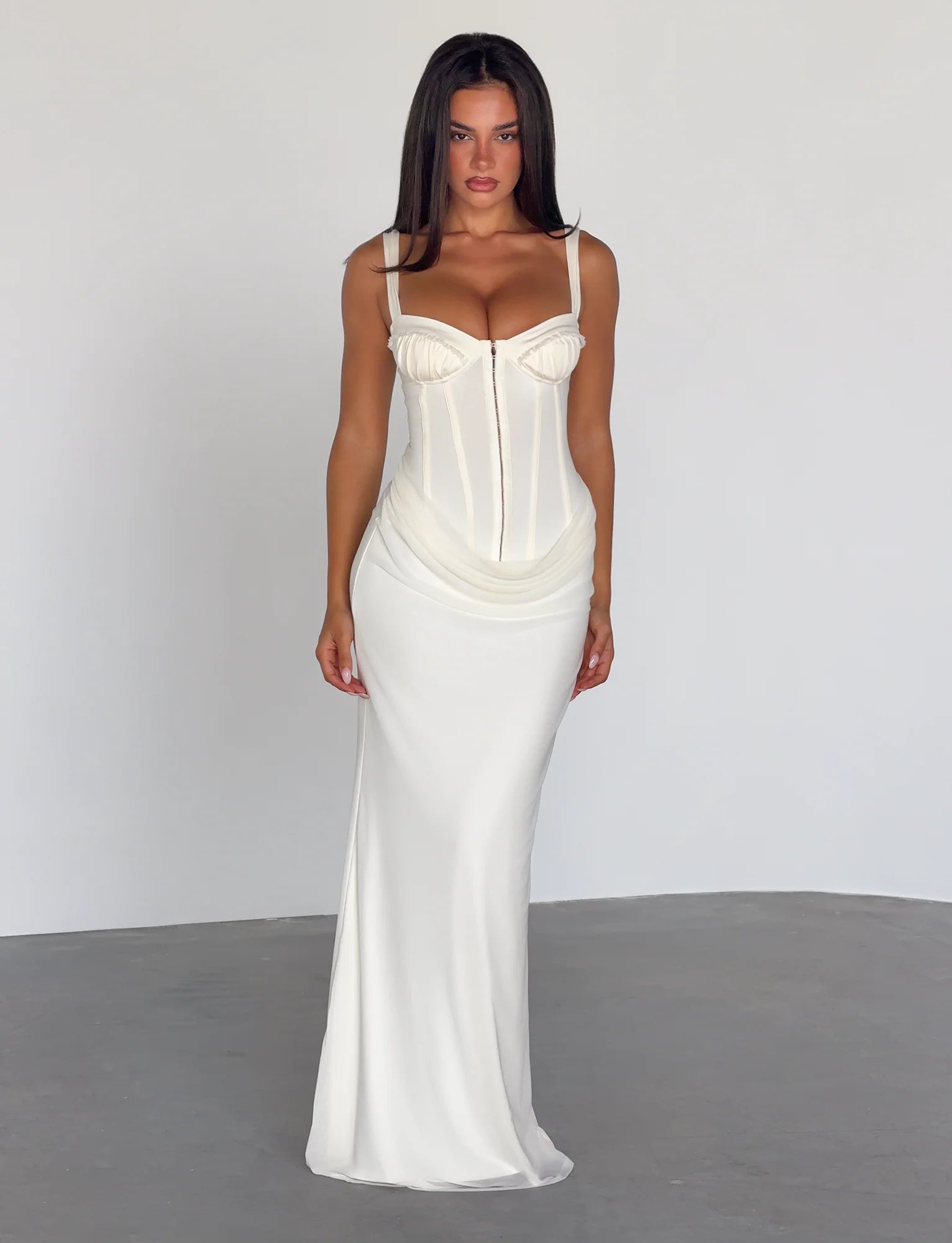 GINNY MAXI DRESS OFF WHITE