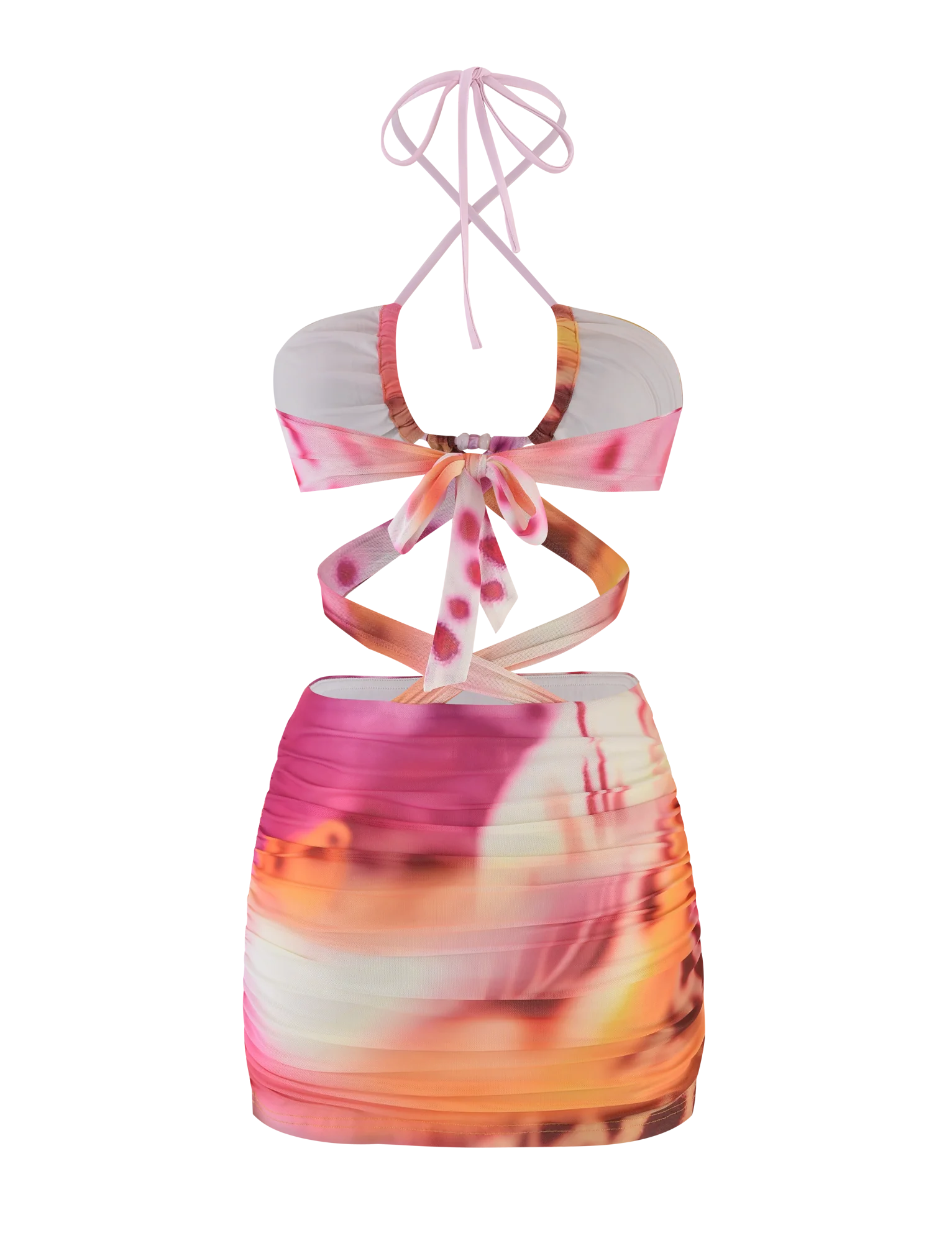 ZARIAH MINI DRESS MACRO ORCHID