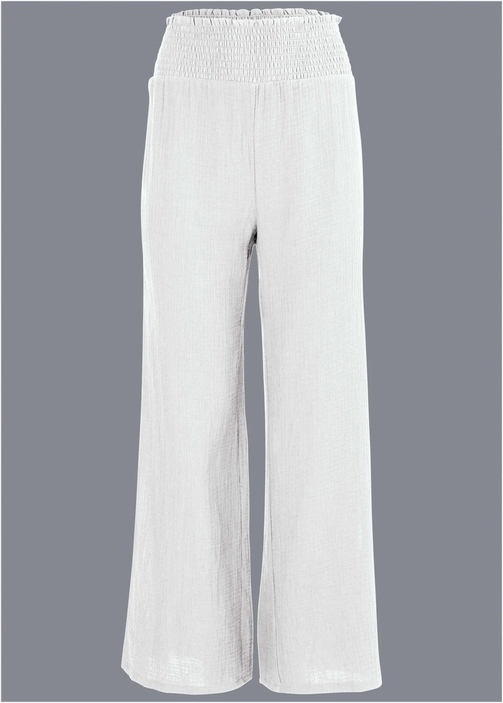 Slit Cover Up Pants White