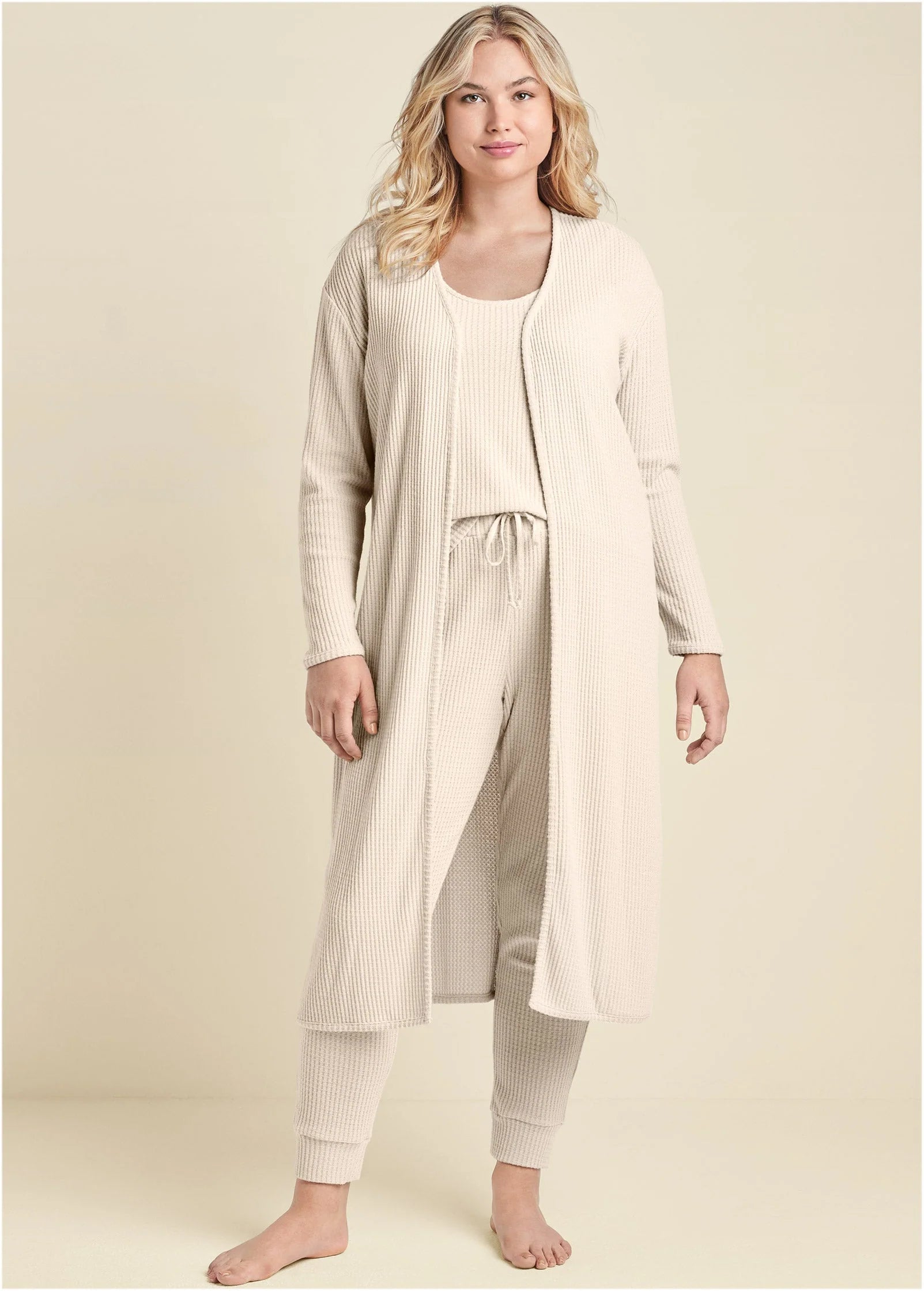 Cozy Waffle 3 Piece Set Oatmeal