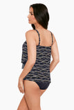 DD Cup Mirage Tankini Top in Linked In