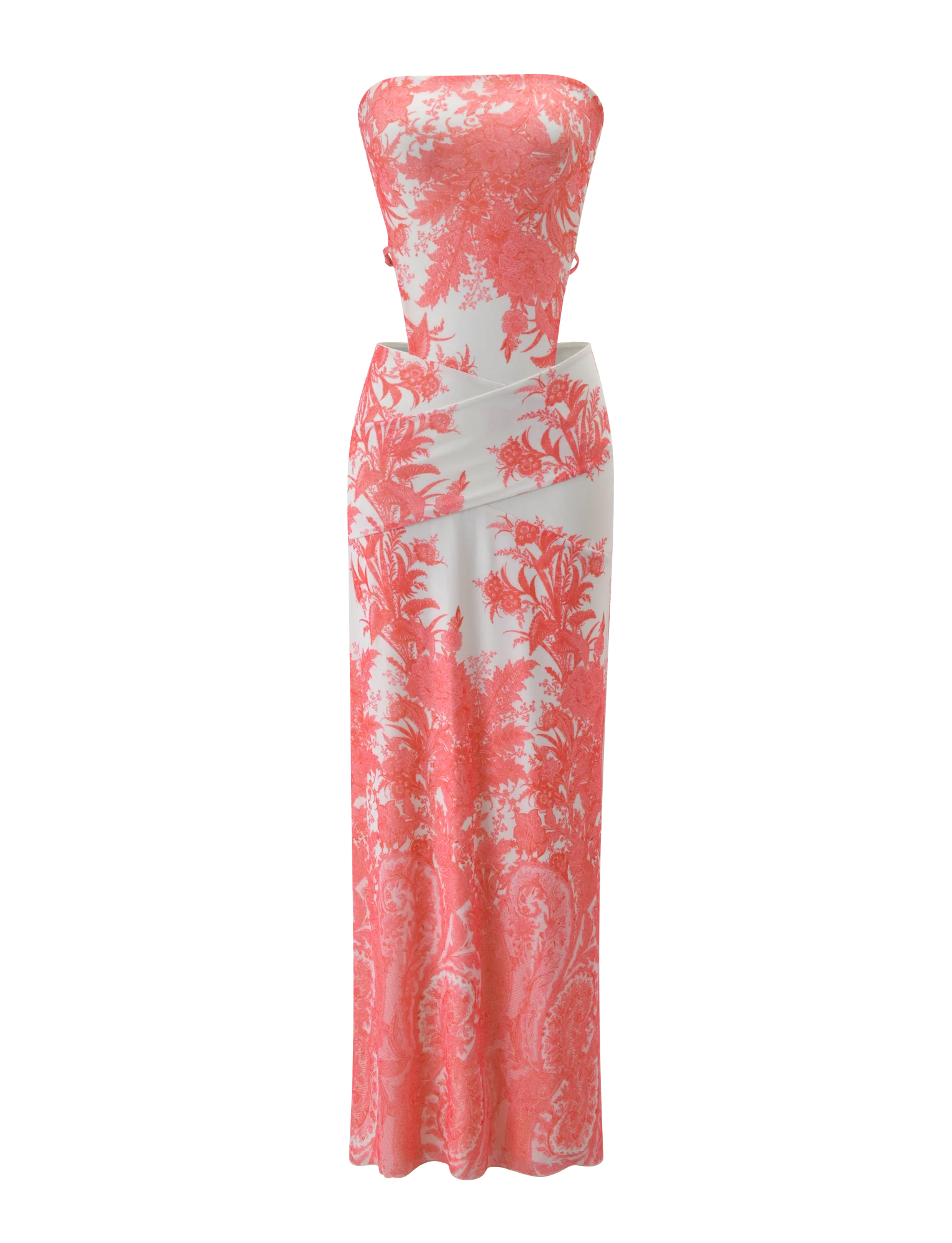 POPPI MAXI DRESS CORAL TAPESTRY