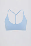 Soft Active Racerback Sports Bra in Sky