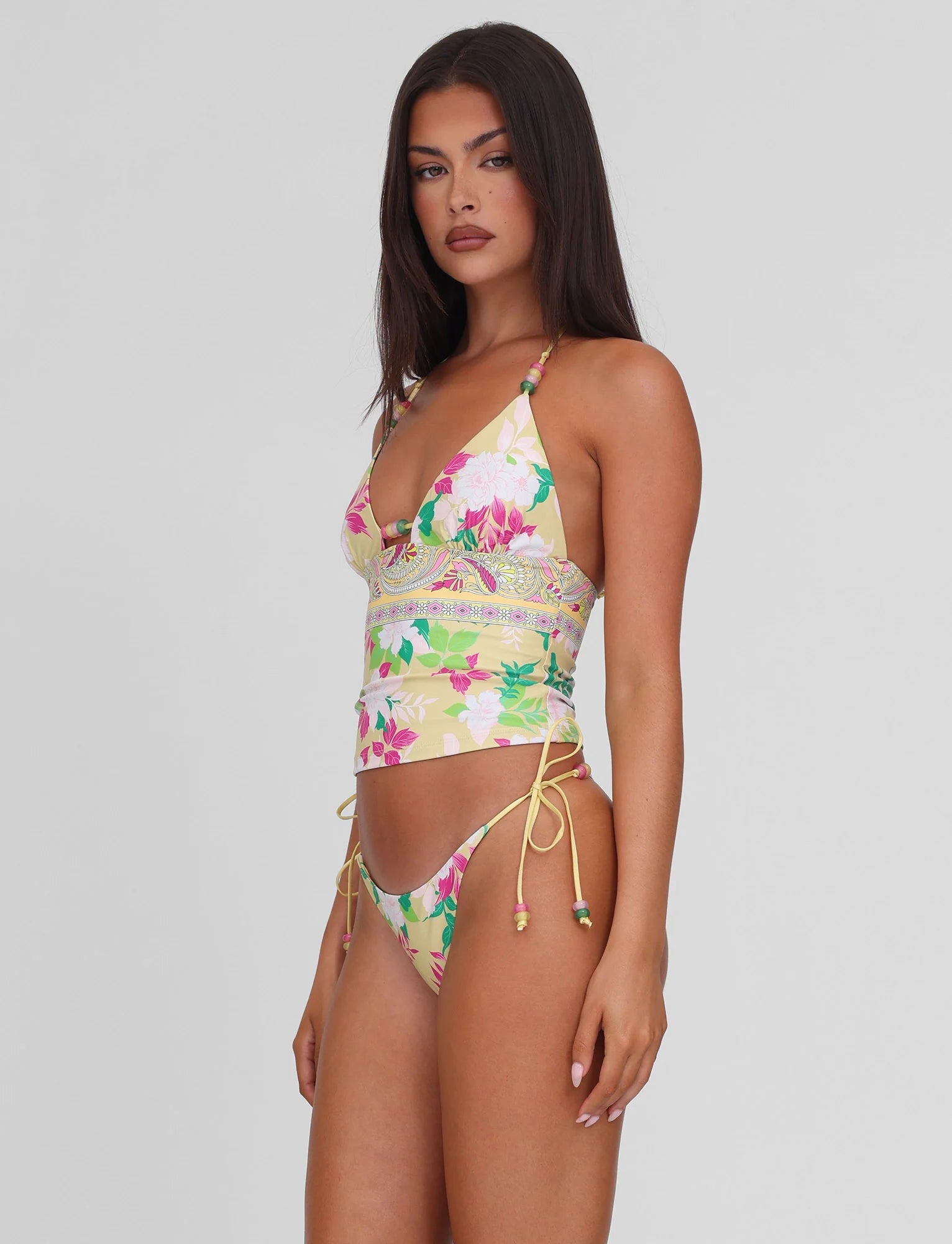 FINLEA TANKINI TOP PAISLEY BORDER