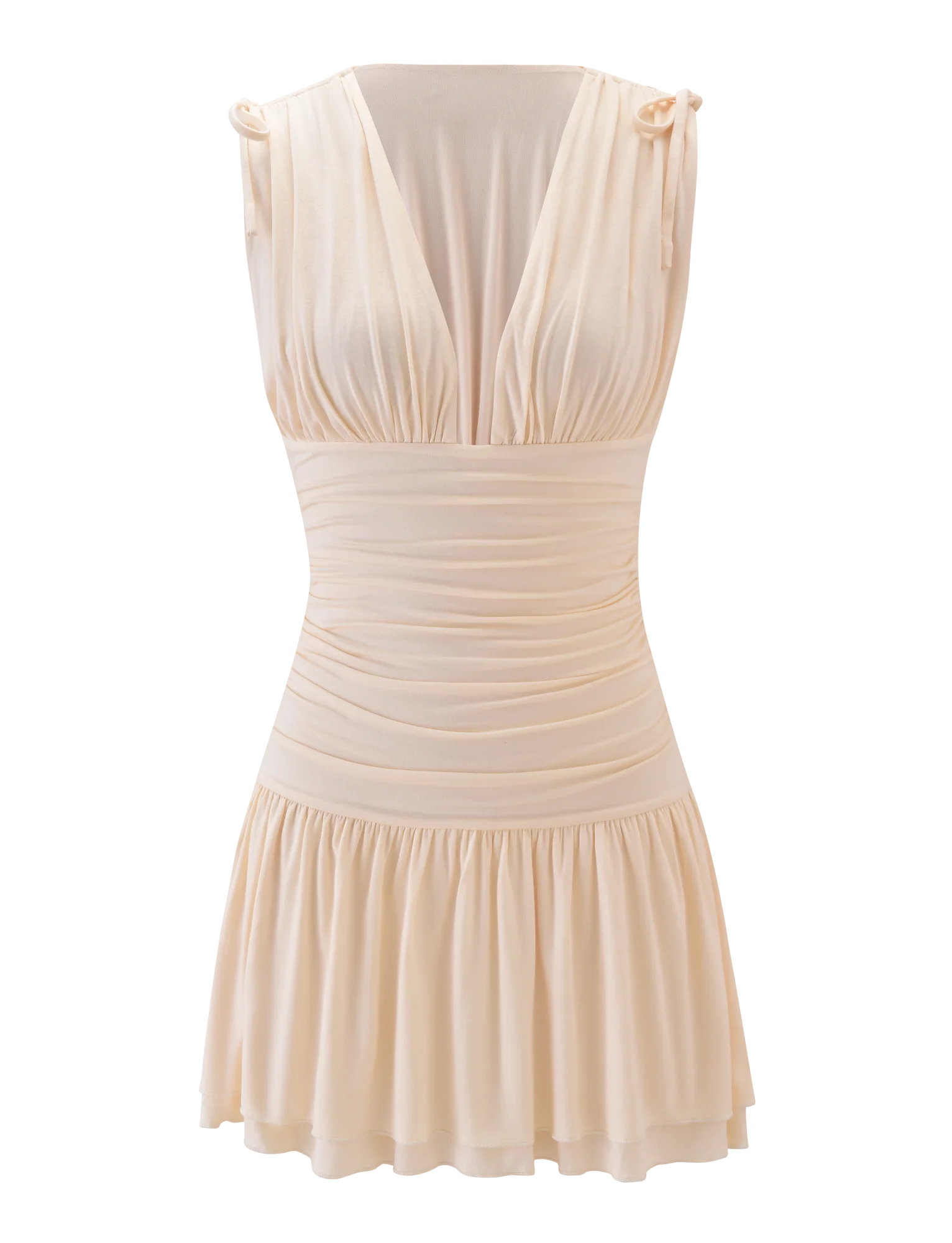 HALONA MINI DRESS CREAM