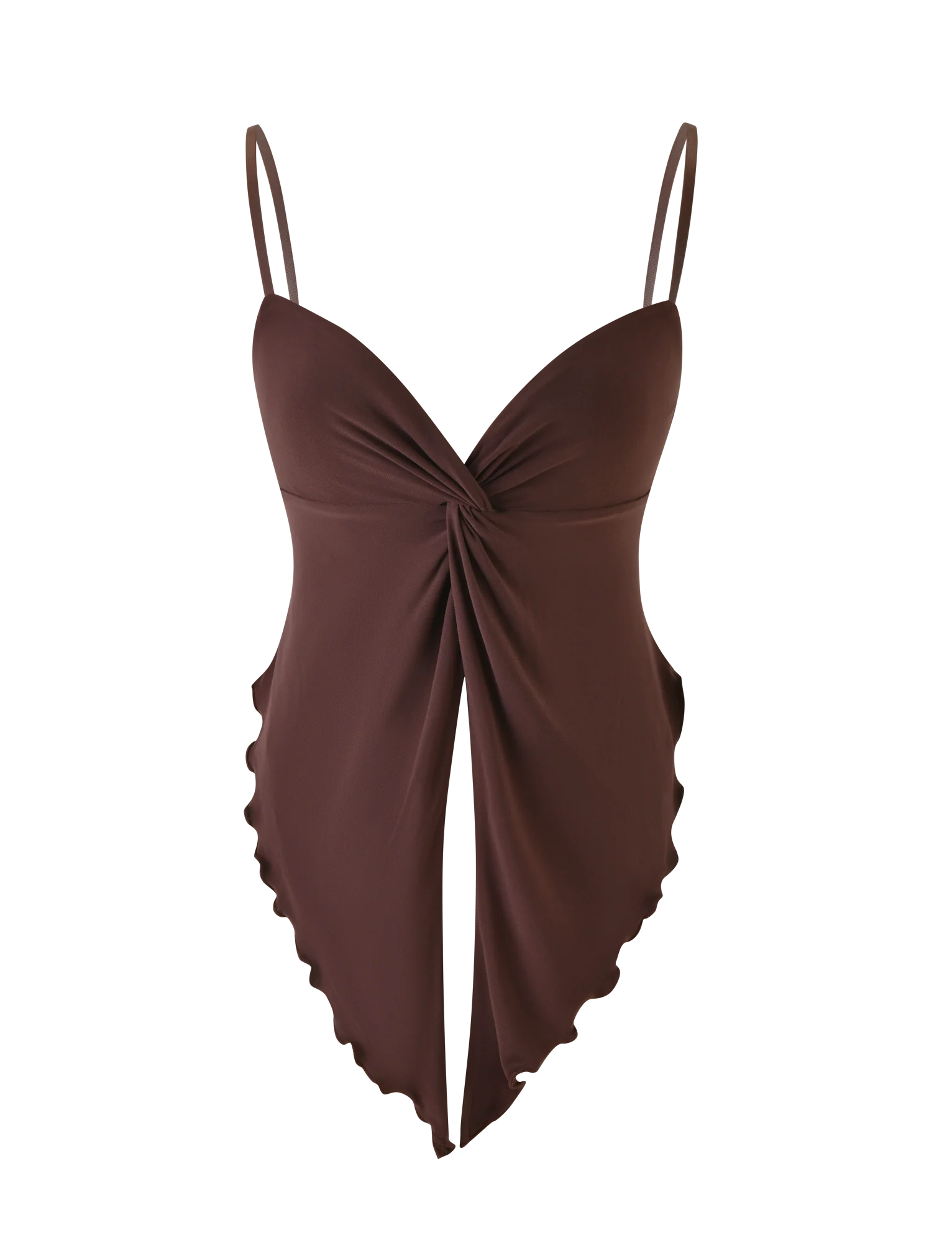 JOVIENNE TOP BROWN CHOCOLATE