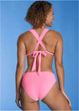 Getaway Glitz Bikini Top Pink Multi