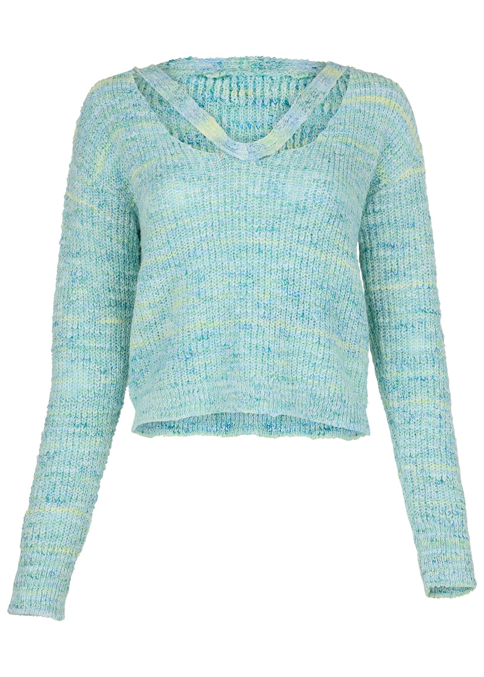 Spacedye V Neck Sweater Blue Multi