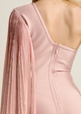 One Shoulder Bandage Dress Pink