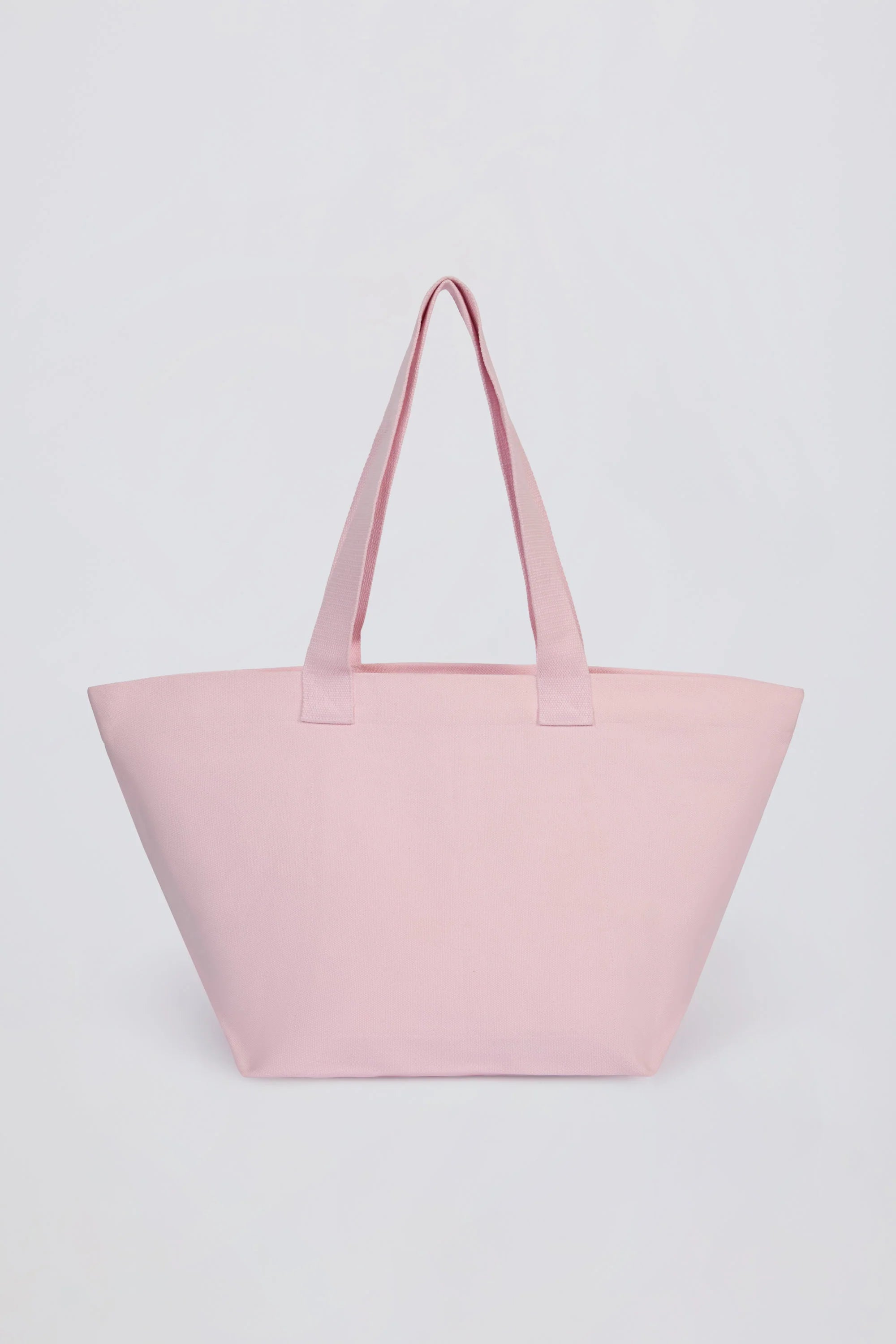 Oversized Tote Bag in Powder Pink