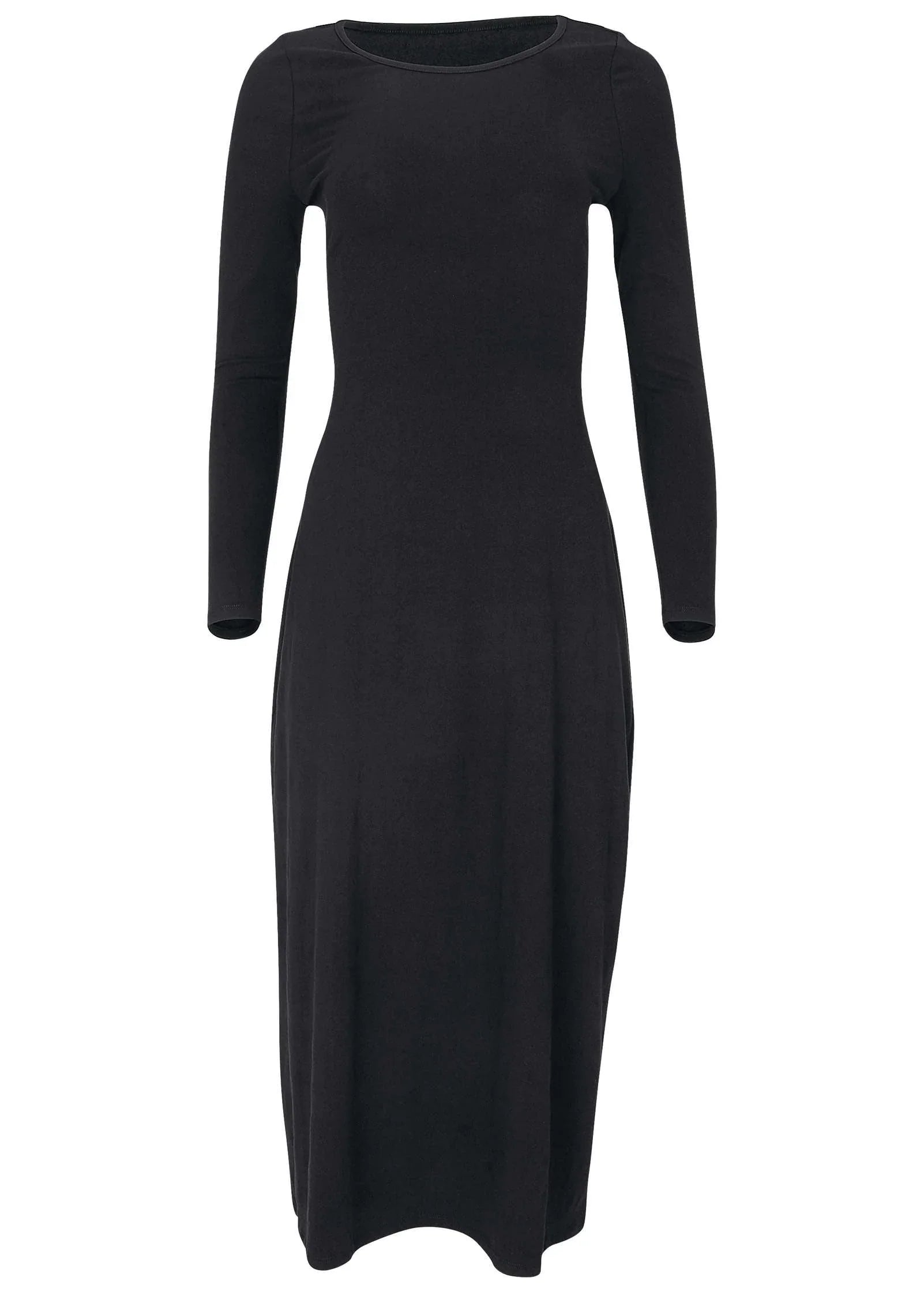 Open Back Maxi Dress Jet Black