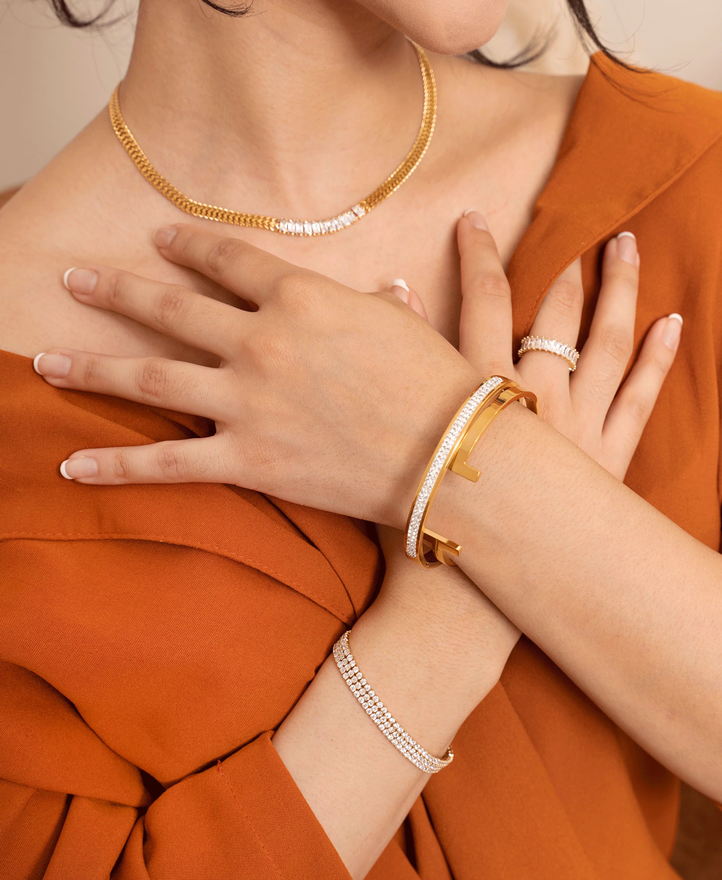 Cleo Gold Cuff Bracelet