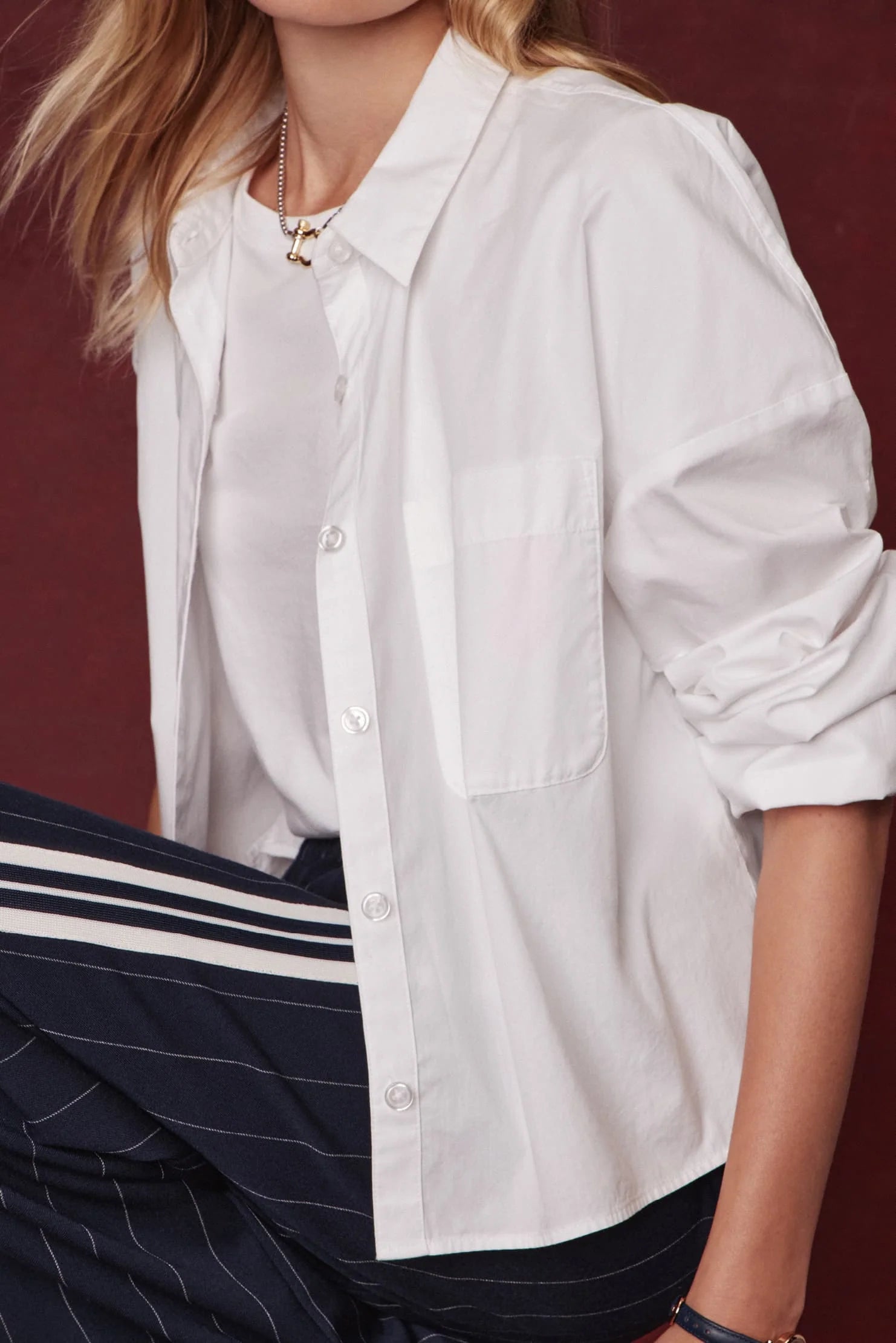 Aiden Crop Shirt