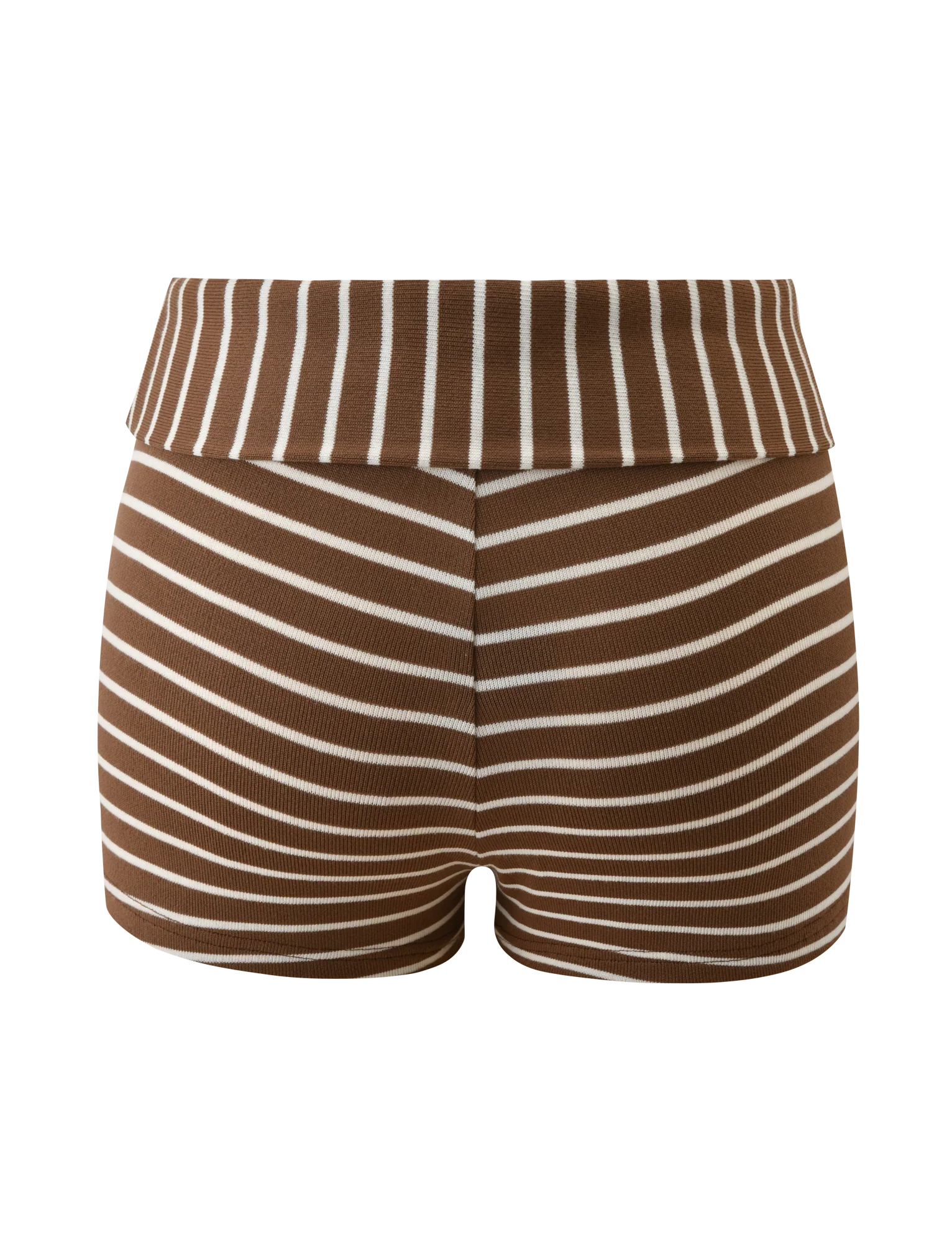 BODE STRIPED SHORT CREAM BROWN STRIPE
